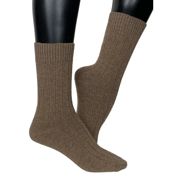 Merino uld strømper med cashmere, Beige