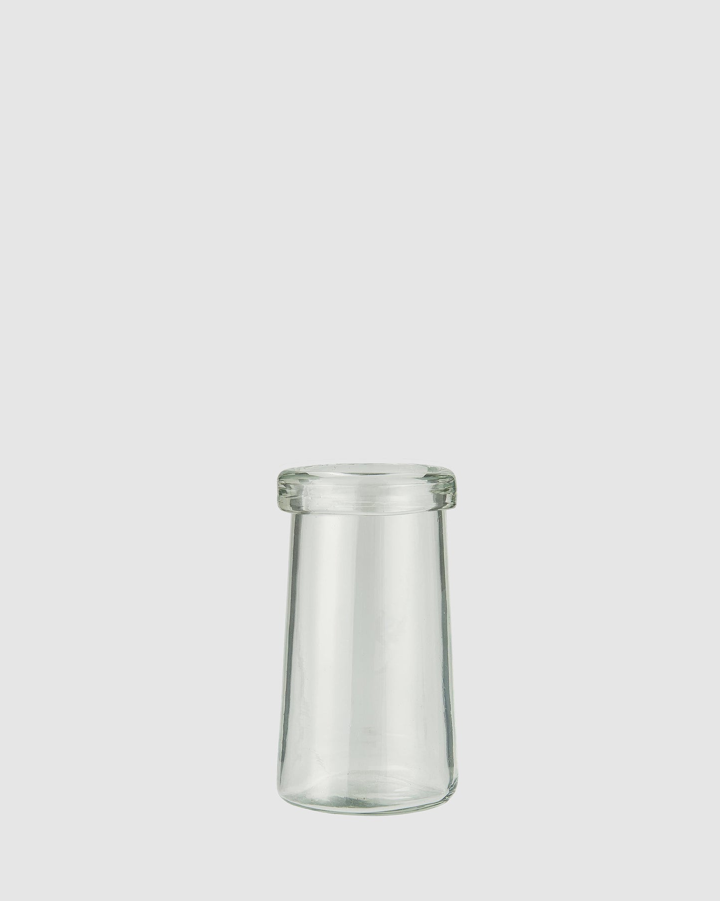 Glasvase m/bred kant
