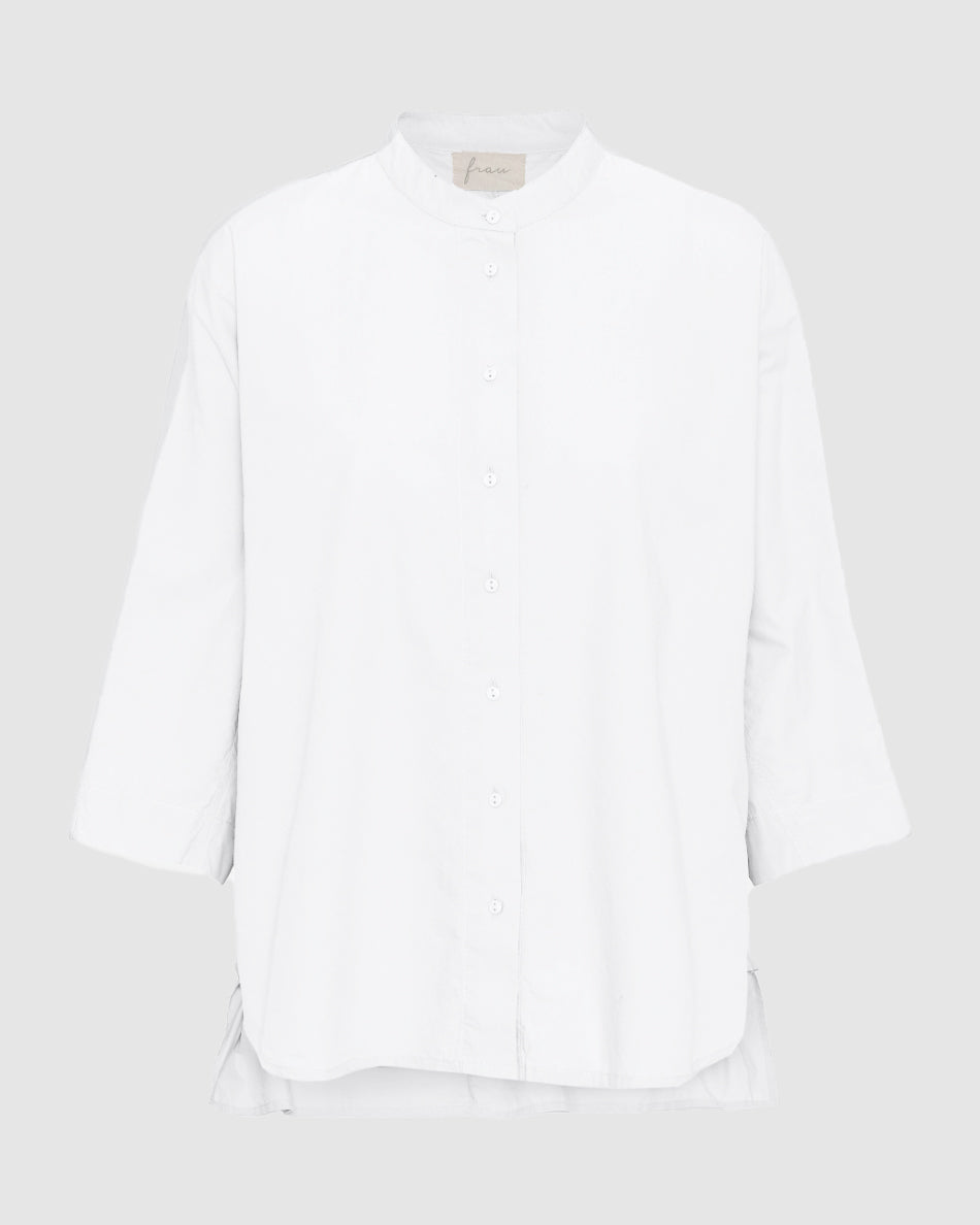 Seoul Kort Skjorte, Bright White - FRAU