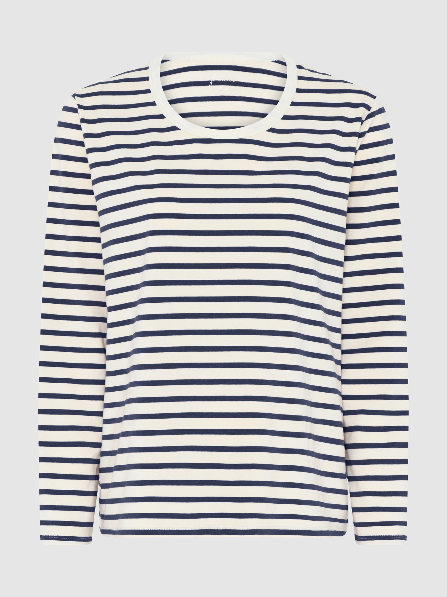 Panama Cotten Loose Top, Dark Navy stripe - FRAU