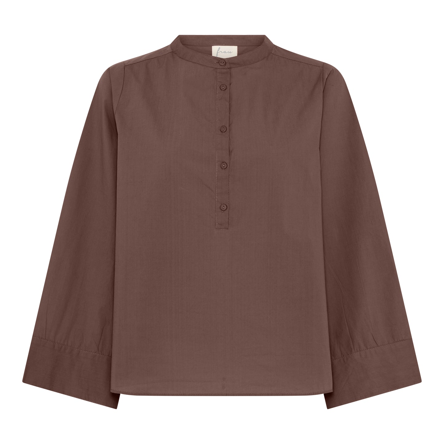 Madrid wide sleeve shirt, Coffee Quartz - FRAU