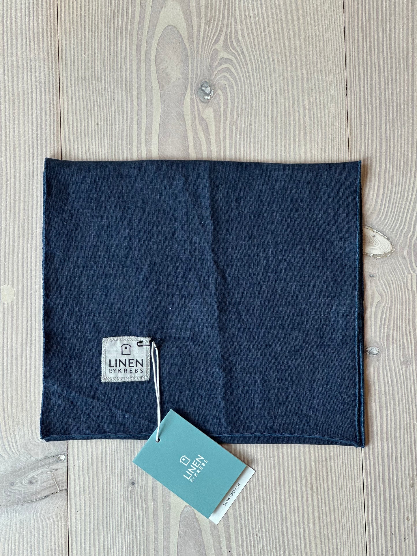 Tørklæde Hør, Navy - Linen by Krebs