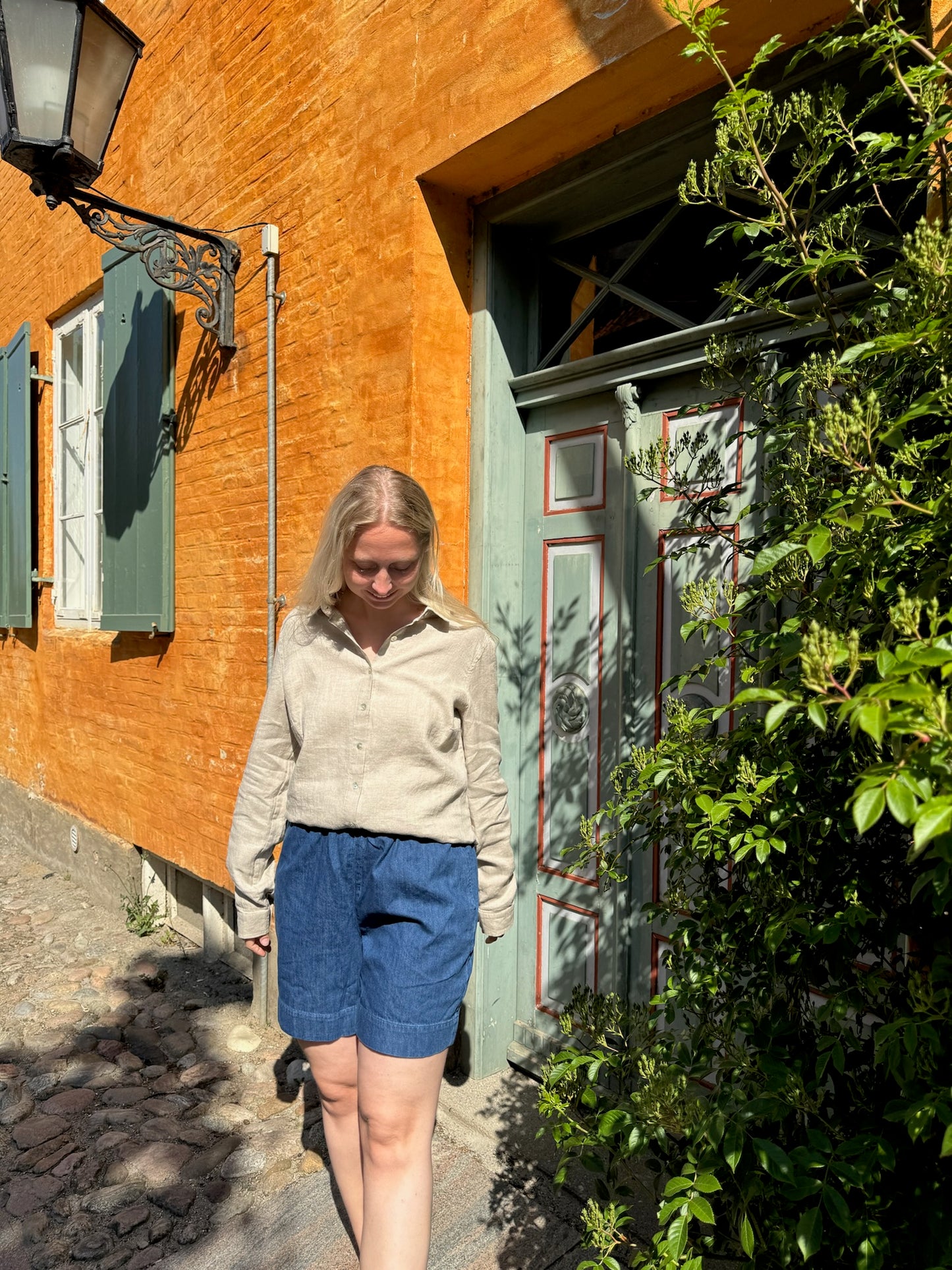 Sally Hør Skjorte, Natur - Linen by krebs