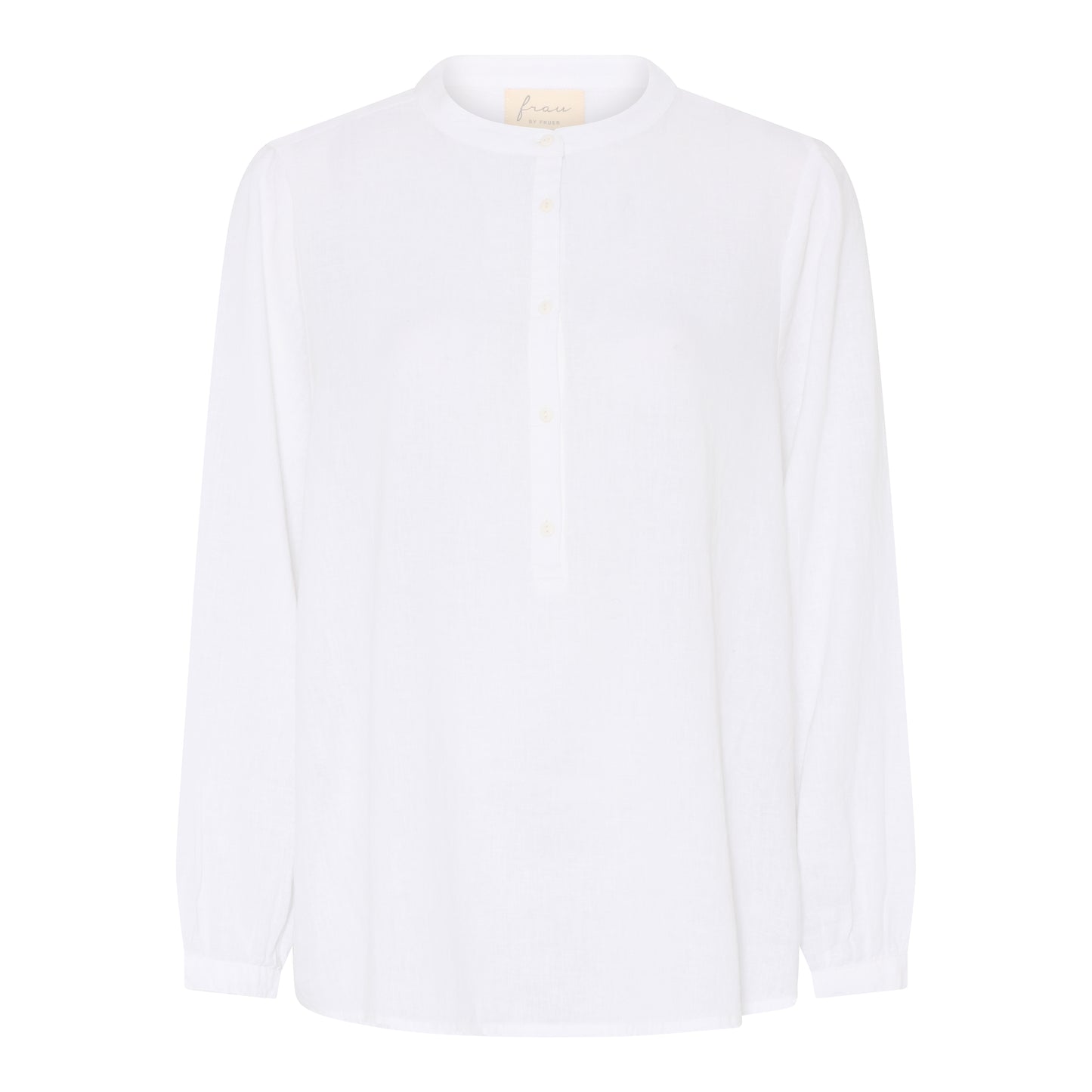 Madrid hør skjorte, Bright White - FRAU