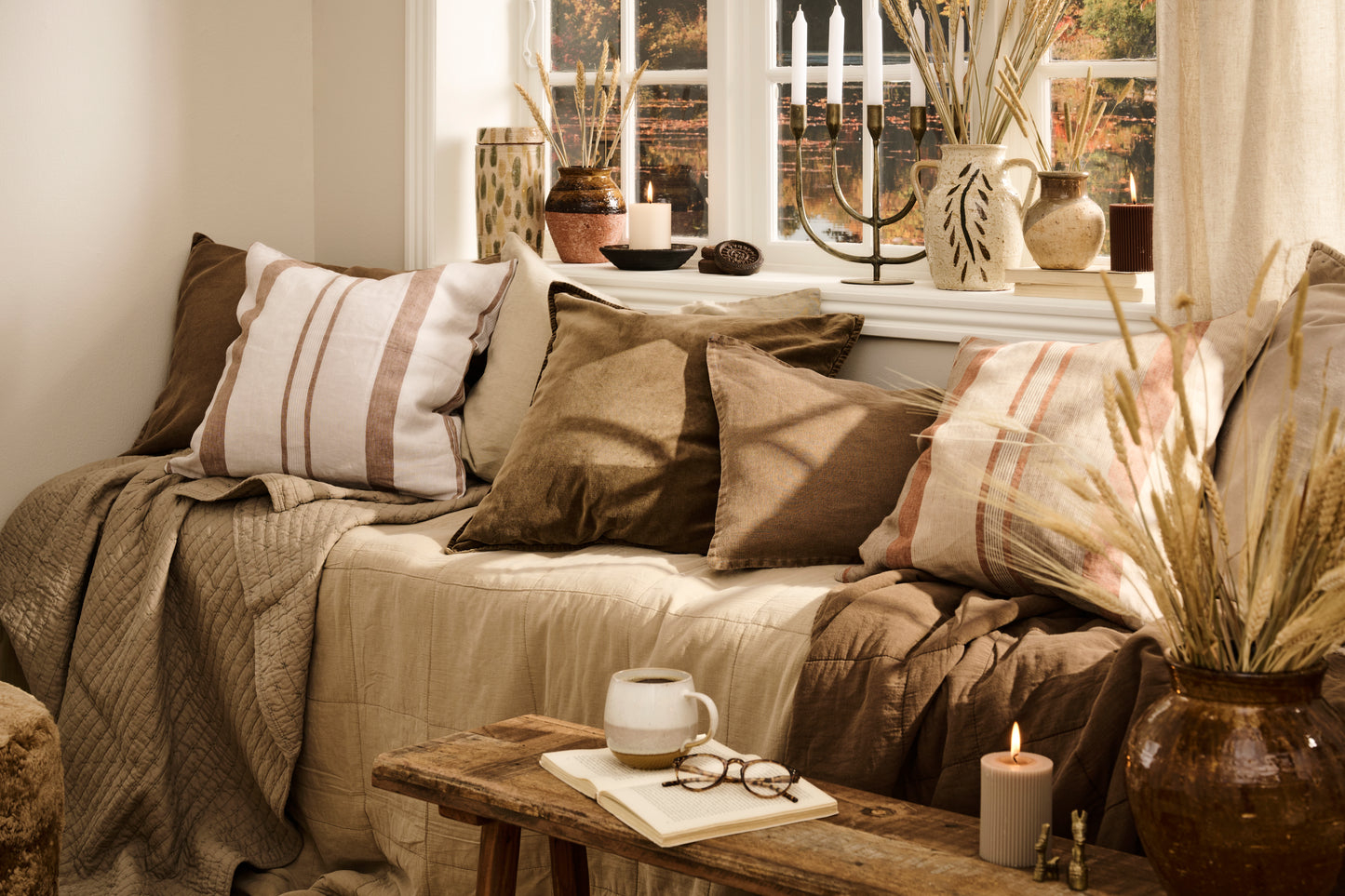 Vintage Quilt tæppe, Chocolate