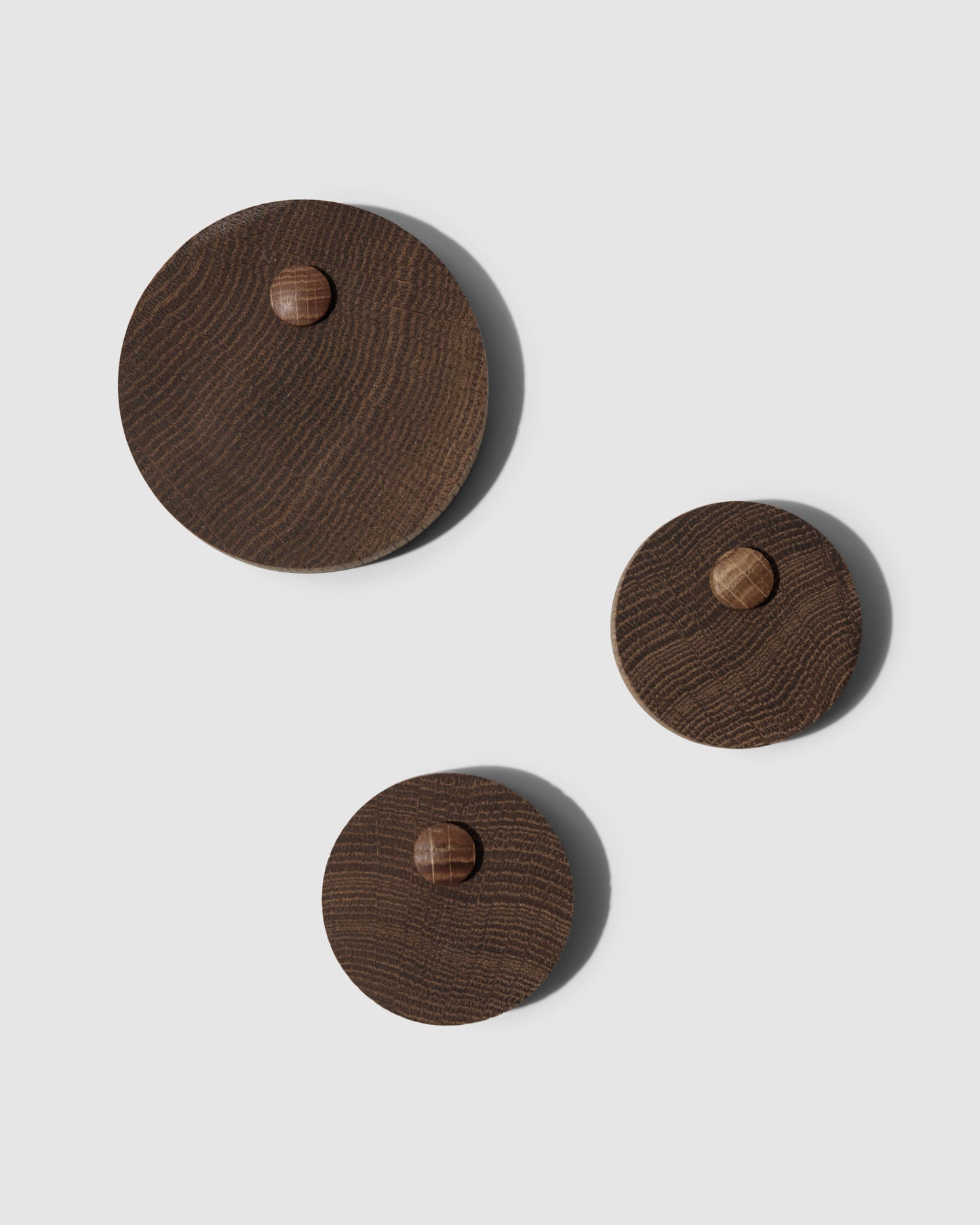 3 stk Magneter, Røget Eg - ByBrorson