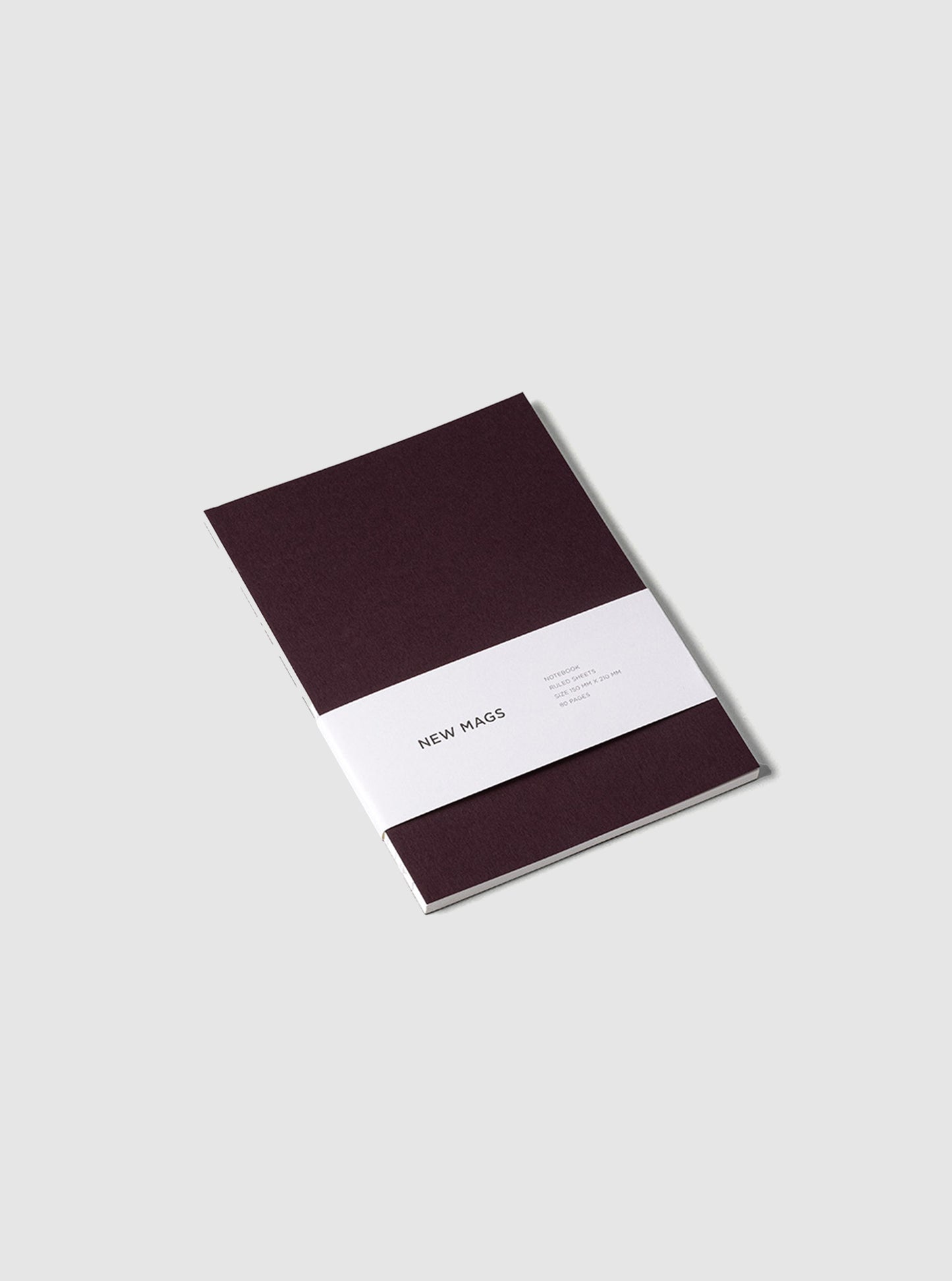 Notesbog, Vinrød Softcover - New Mags