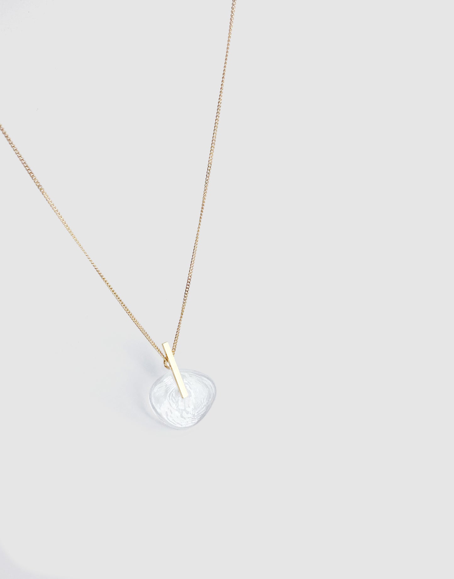 PREVEL Halskæde, guldbelagt sølv og glas - Marthe Cresson