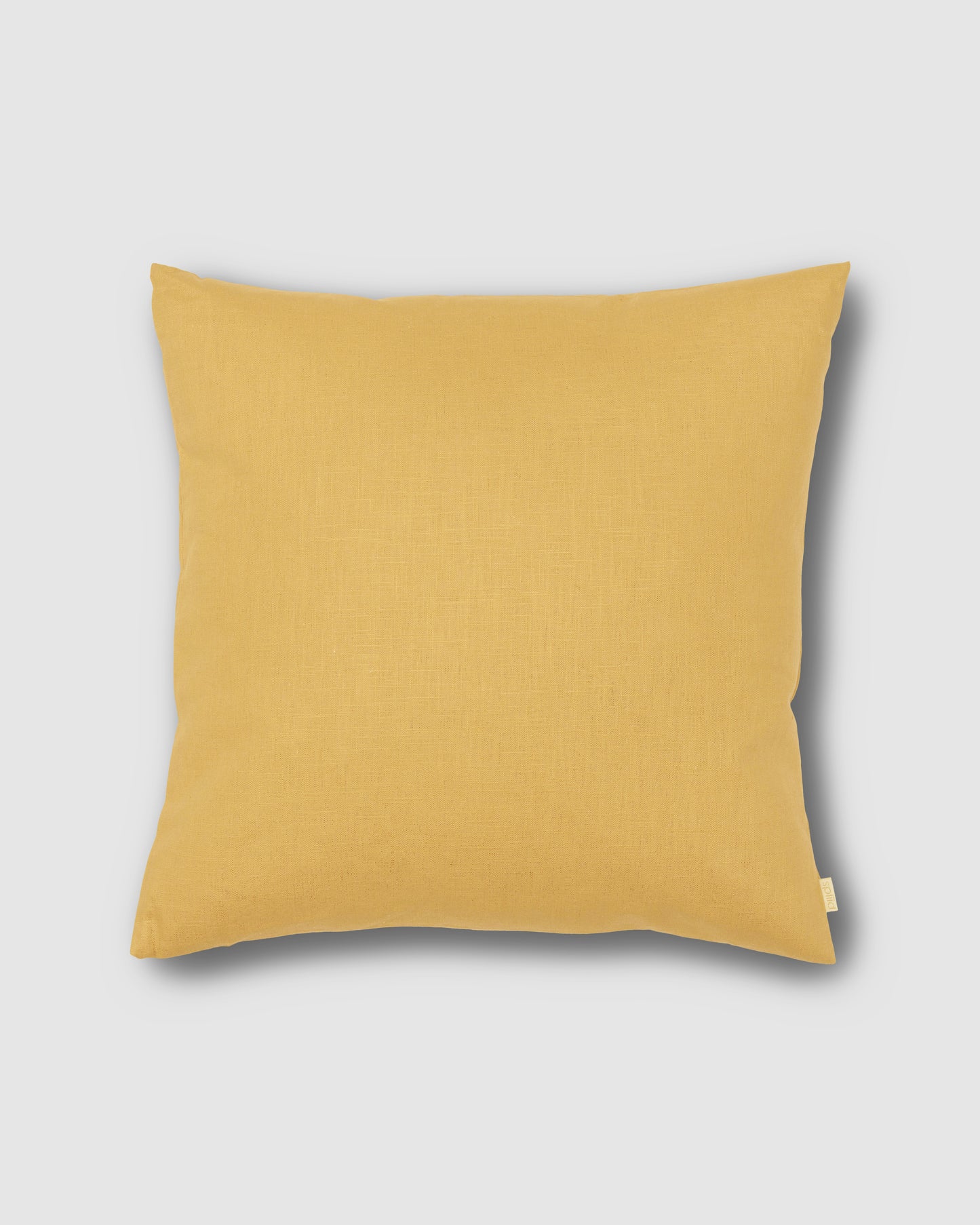 Pude 50x50, Mustard Vasket Hør - Spliid