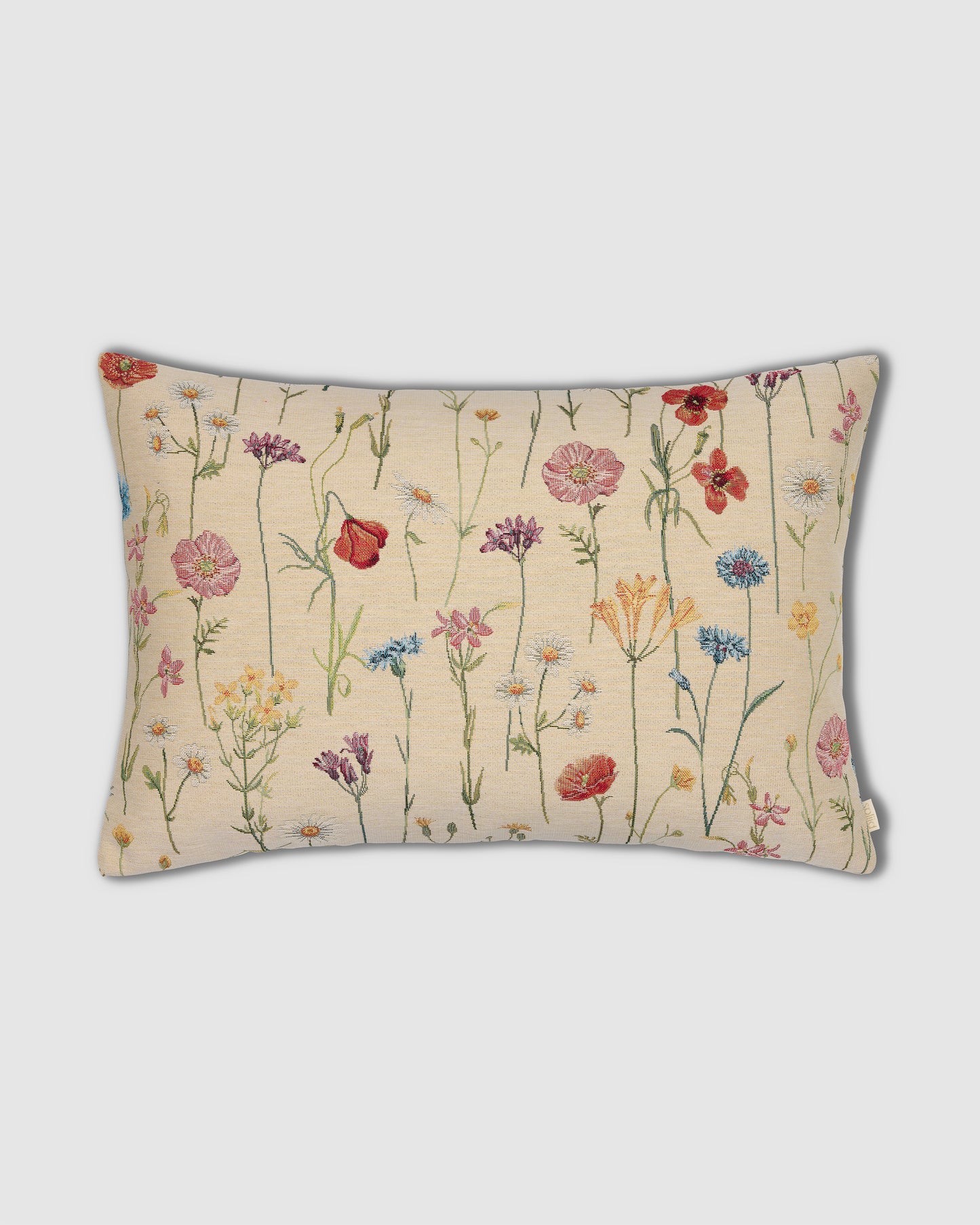 Pude 60x40, Flowerfield Beige - Spliid
