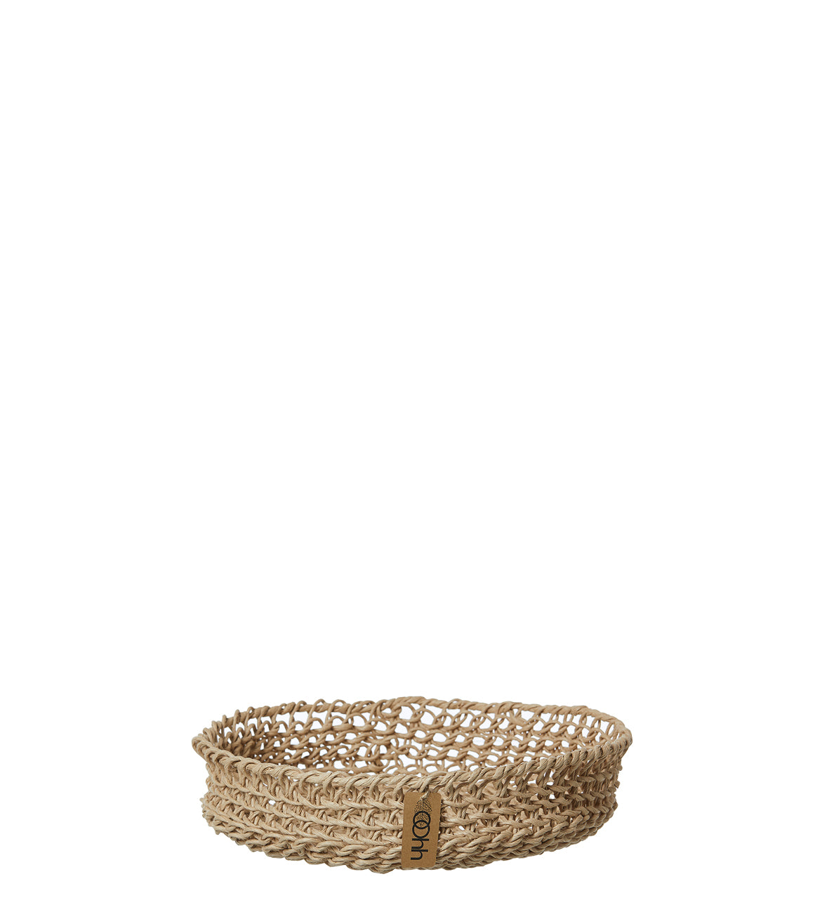 Håndflettet genbrugspapir skål, L - Lübech living
