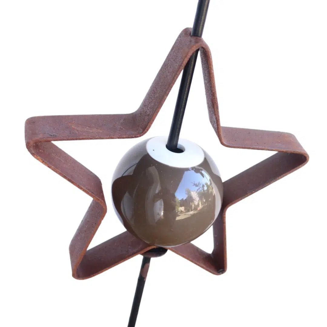 SNOREN Jern Stjerne Outline rust, str. Medium - NordicByHand