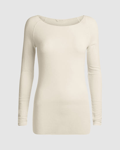 Amalie Uld Top, Off White - Gai+Lisva
