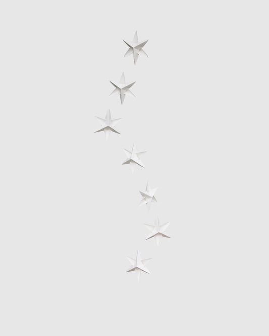 Stjerne Uro 120cm, Hvid - Livingly