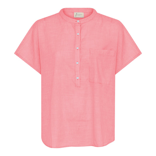 Colombo top, Hot Coral Stripe - FRAU