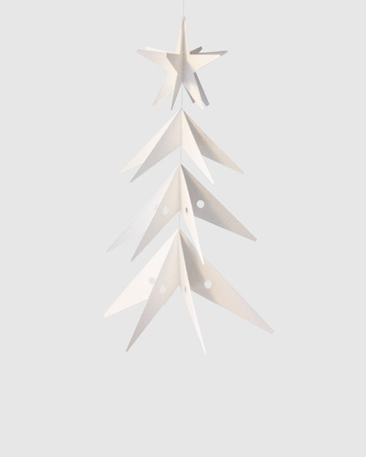 Stjernetræ, 31 cm, Hvid - Livingly