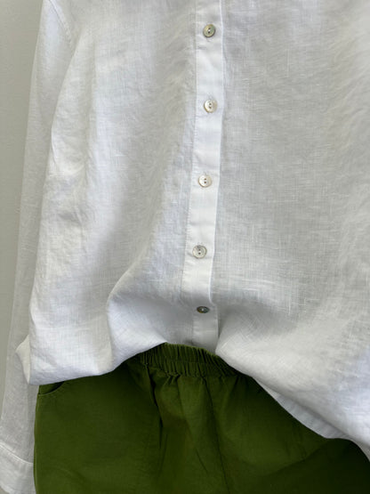 Sally Hør Skjorte, Hvid - Linen by krebs