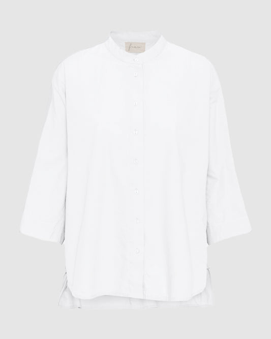 Seoul Kort Skjorte, Bright White - FRAU