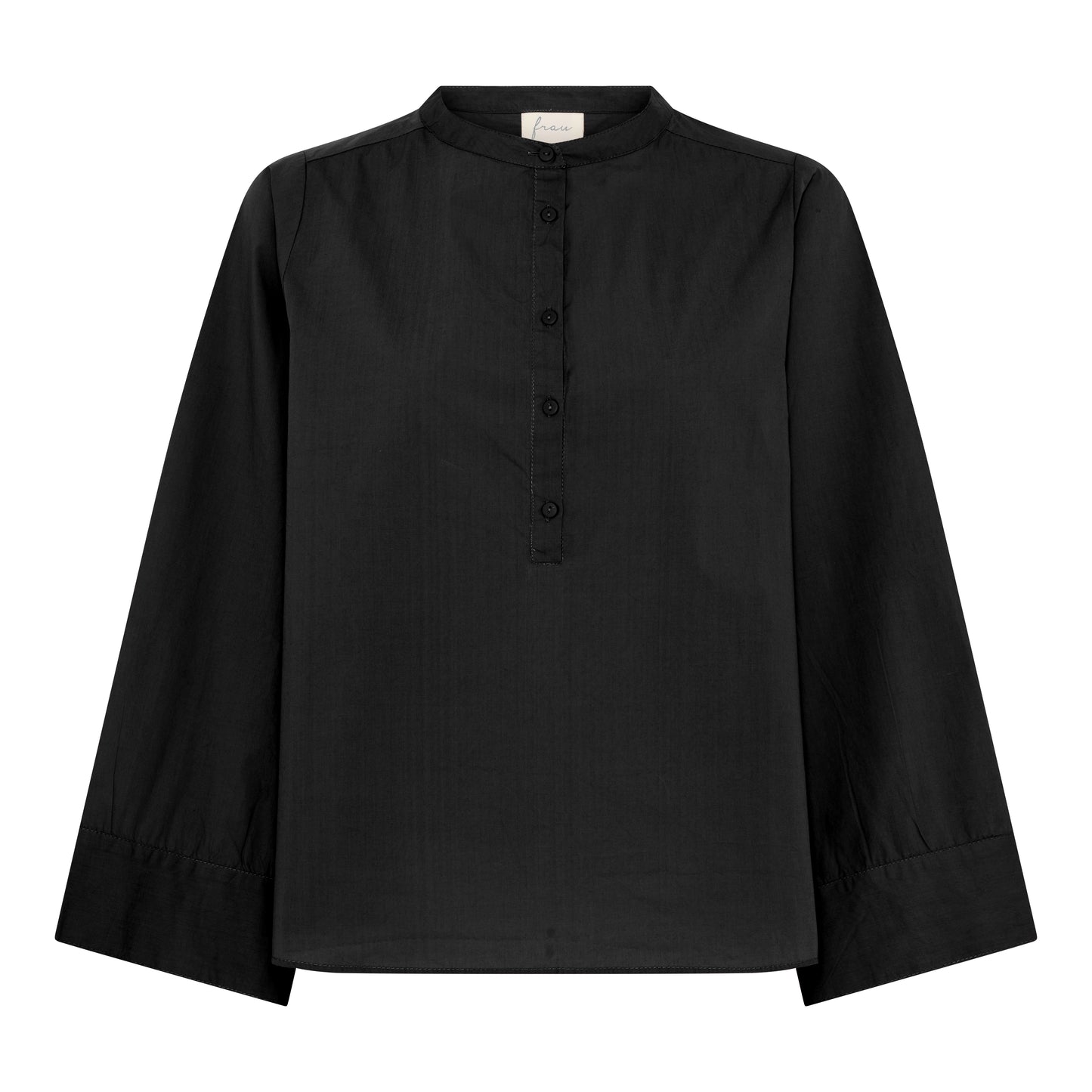 Madrid wide sleeve shirt, Black - FRAU