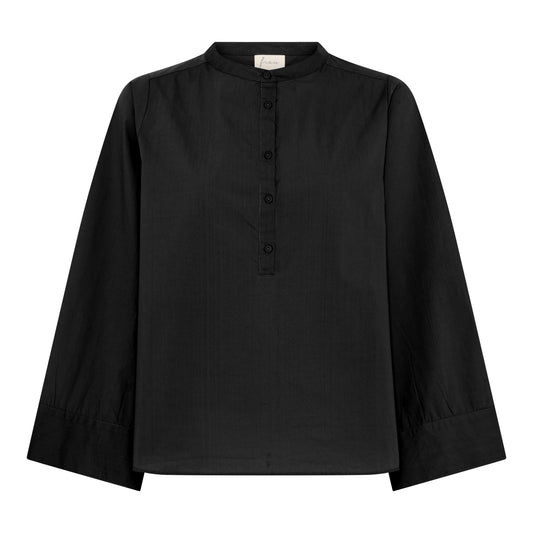 Madrid wide sleeve shirt, Black - FRAU
