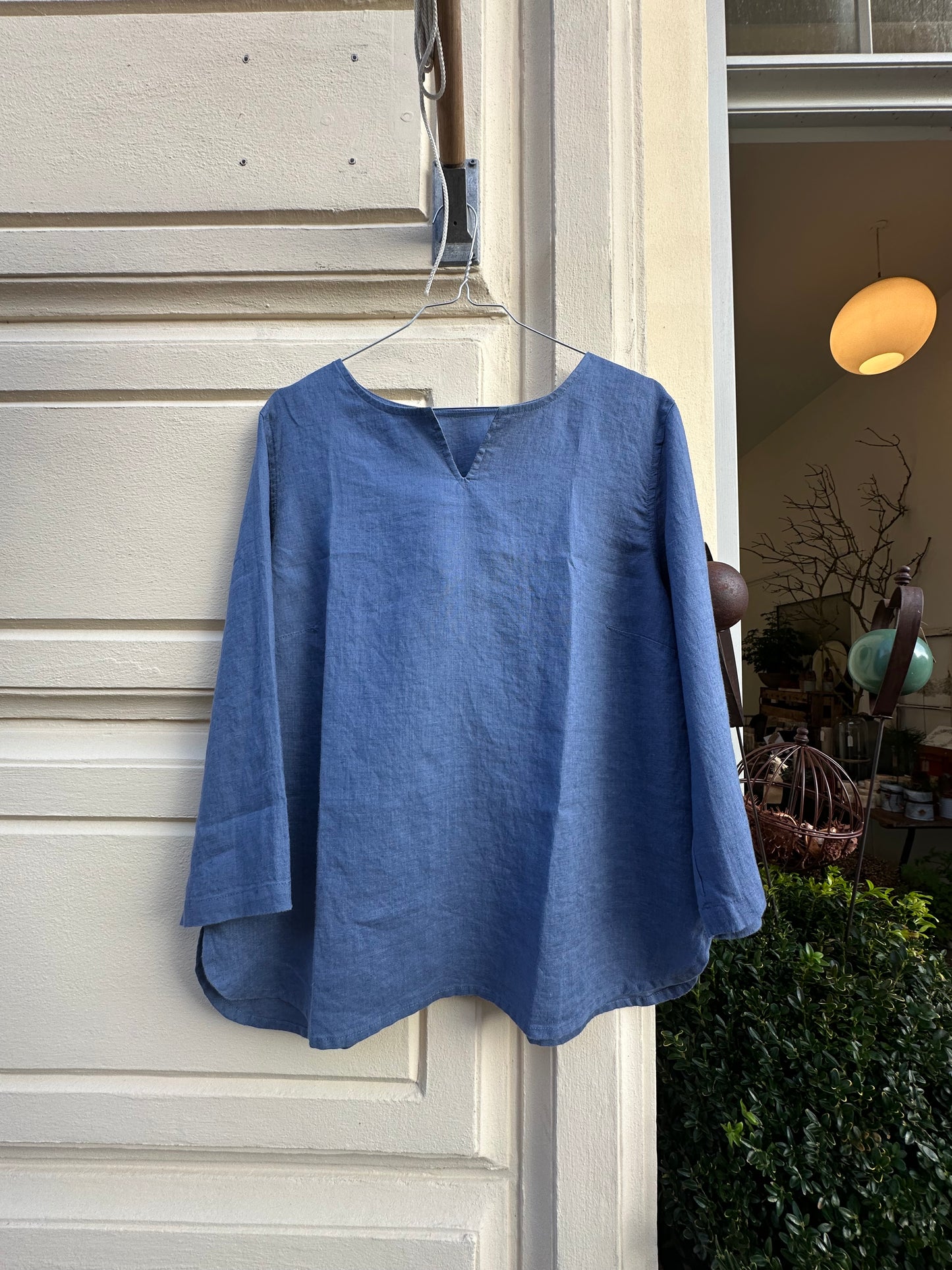 Emma hørbluse, Midnatsblå - Linenbykrebs