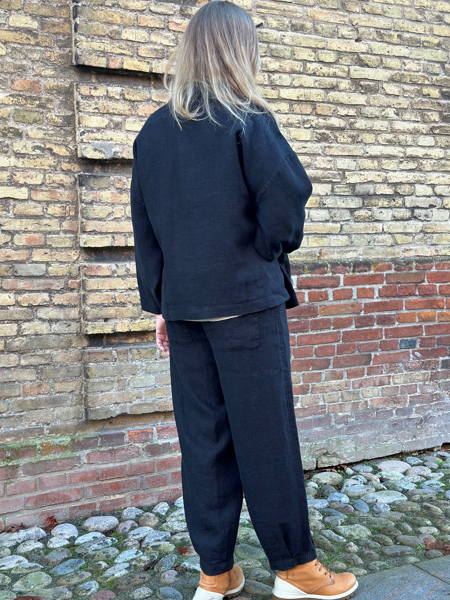 NO kimono, Sort - Linen by krebs