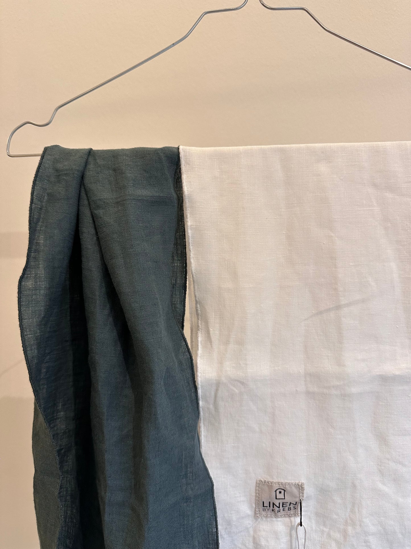 Marie Bukser i kraftig hør, Balsam Grøn - Linen By Krebs
