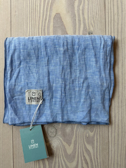 Tørklæde Hør, Lightblue Melange - Linen by Krebs