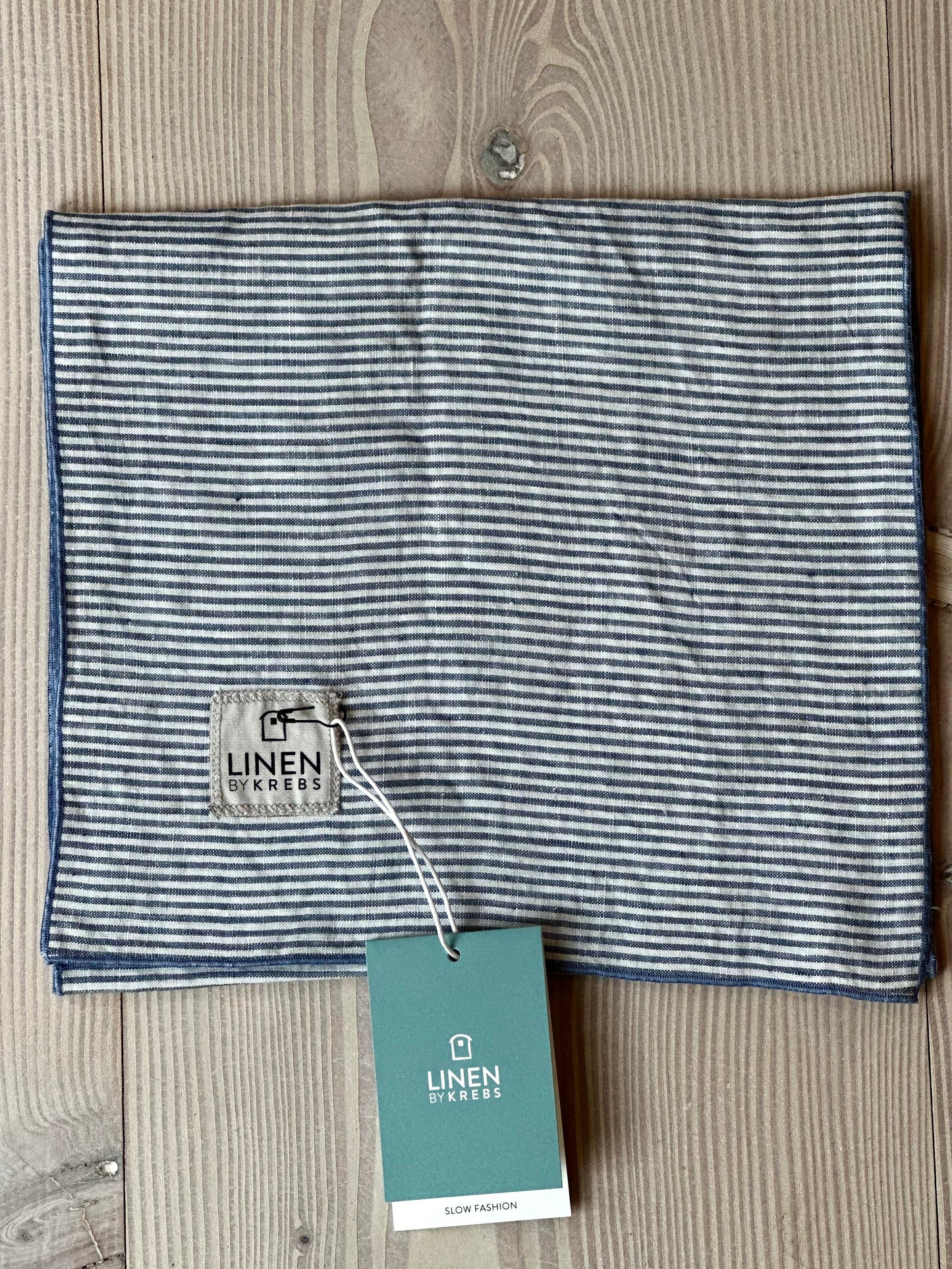 Tørklæde Hør, Navy Kadet - Linen by Krebs