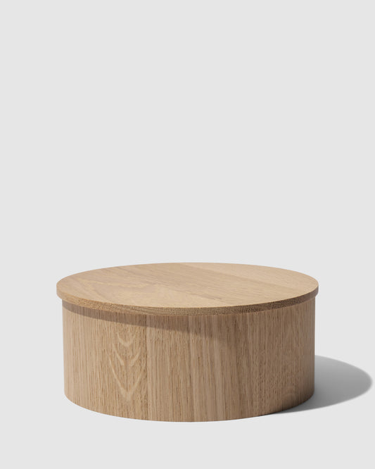 Lille Circle æske med Låg, Natur eg - ByBrorson