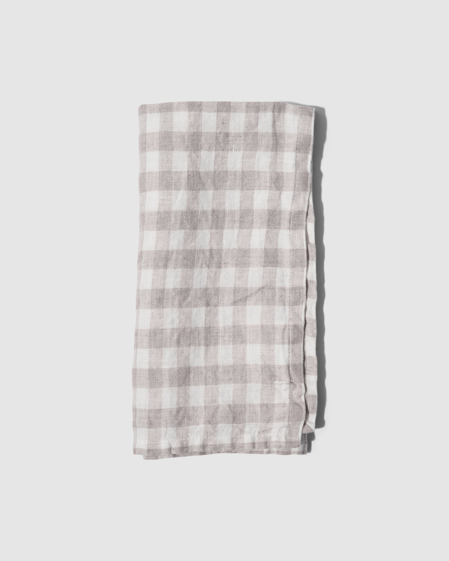 Serviet hør, Gingham Natural - Tell Me More