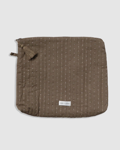 Weekend Purse Large, Taupe - Gai+Lisva