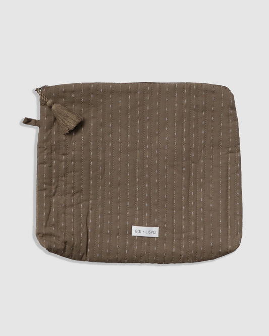 Weekend Purse Large, Taupe - Gai+Lisva