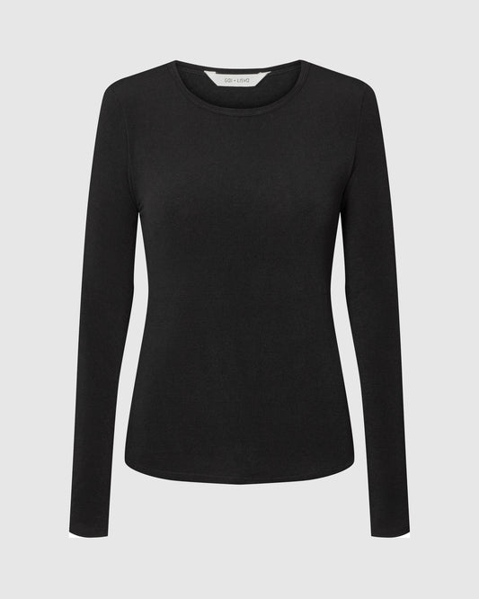 Thyra Sort Uld Bluse - Gai+Lisva