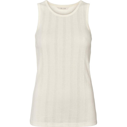 Alberte Bomulds top, Off white - Gai+Lisva