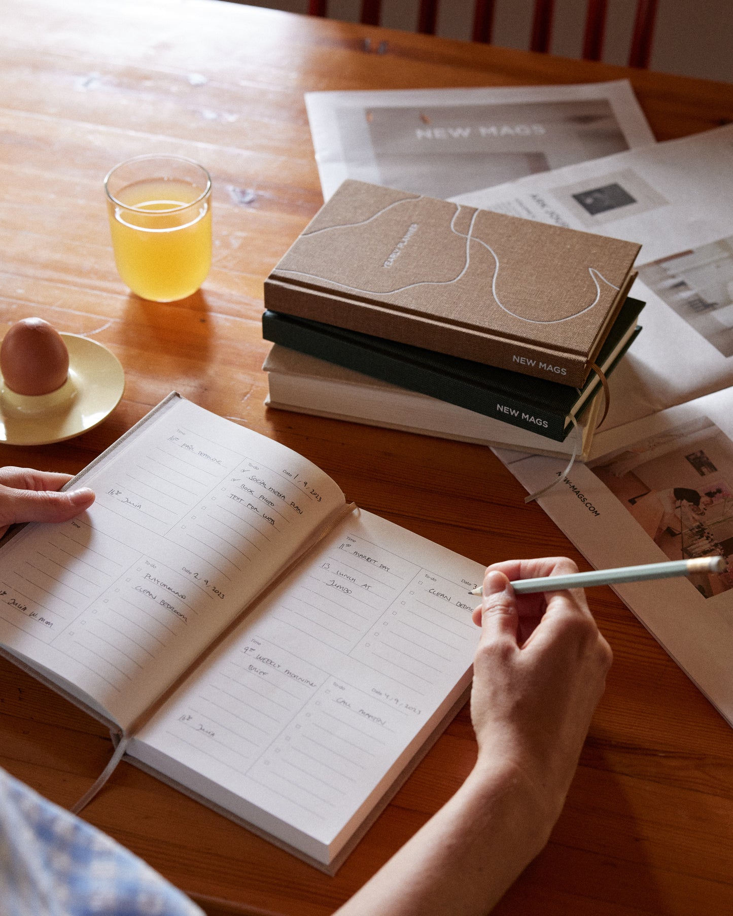Yearly Planner, Brun  - New Mags