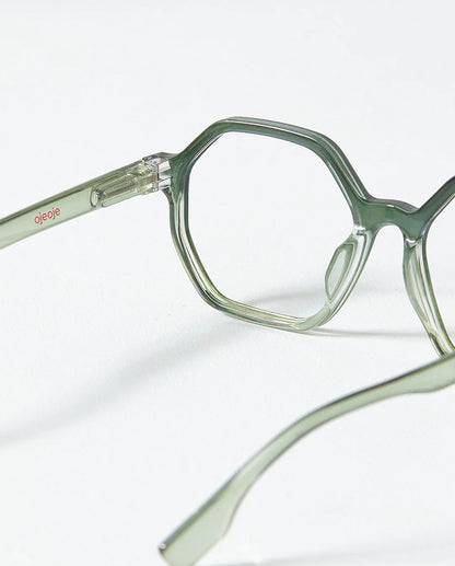 Læsebrille C, Grøn - OjeOje
