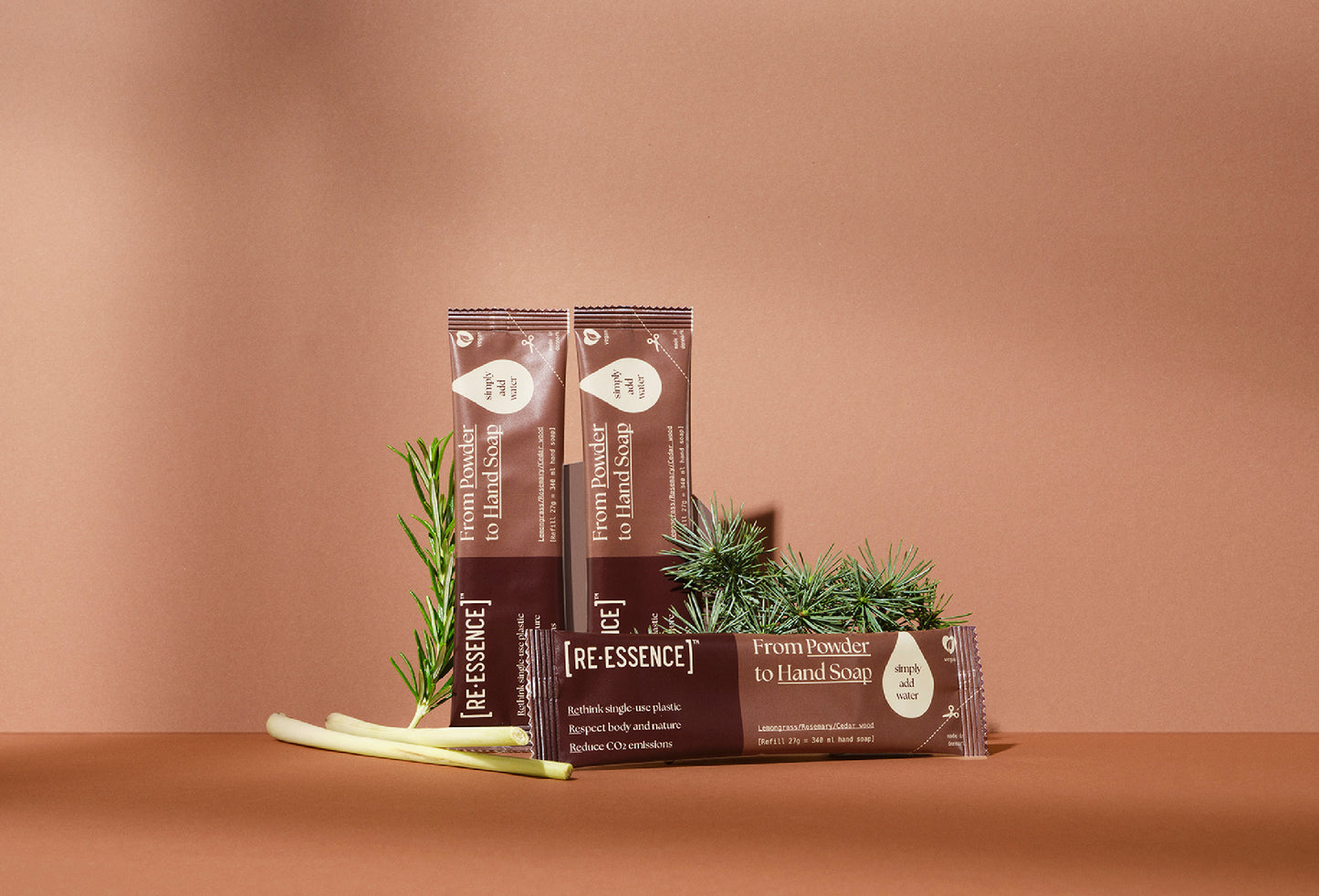 Refill pakke, Citrongræs/Rosmarin/Cedertræ - [RE·ESSENCE]