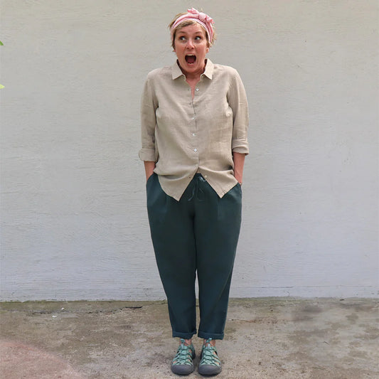 Sally Hør Skjorte, Natur - Linen by krebs