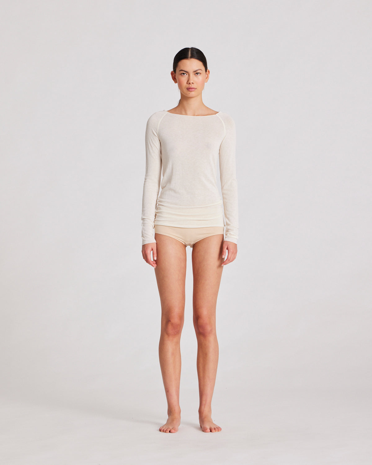 Amalie Uld Top, Off White - Gai+Lisva